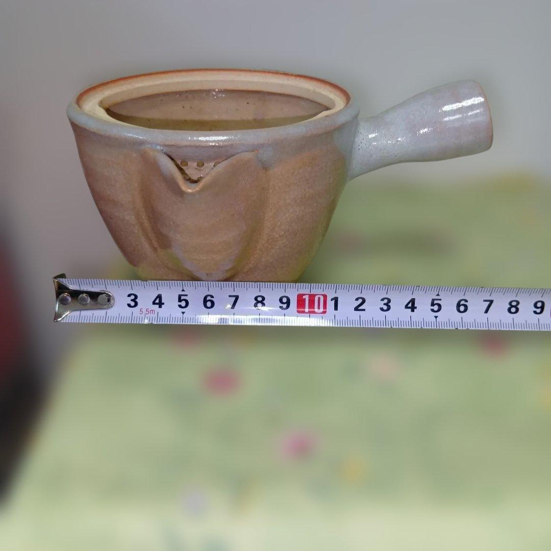 陶磁器萩焼の窯元、泉流山せんりゅうざん茶器セット、文化功労者陶芸家、吉賀大眉品