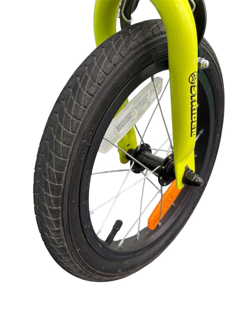 【美品】STRIDER 14X バイク ライムイエロー 14インチ　幼児用自転車