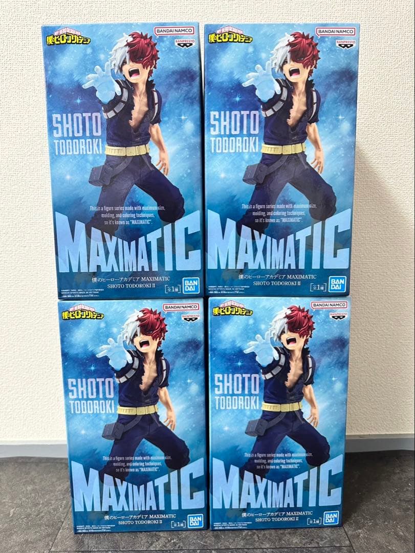 【新品4体セット】僕のヒーローアカデミア MAXIMATIC 轟焦凍 フィギュア
