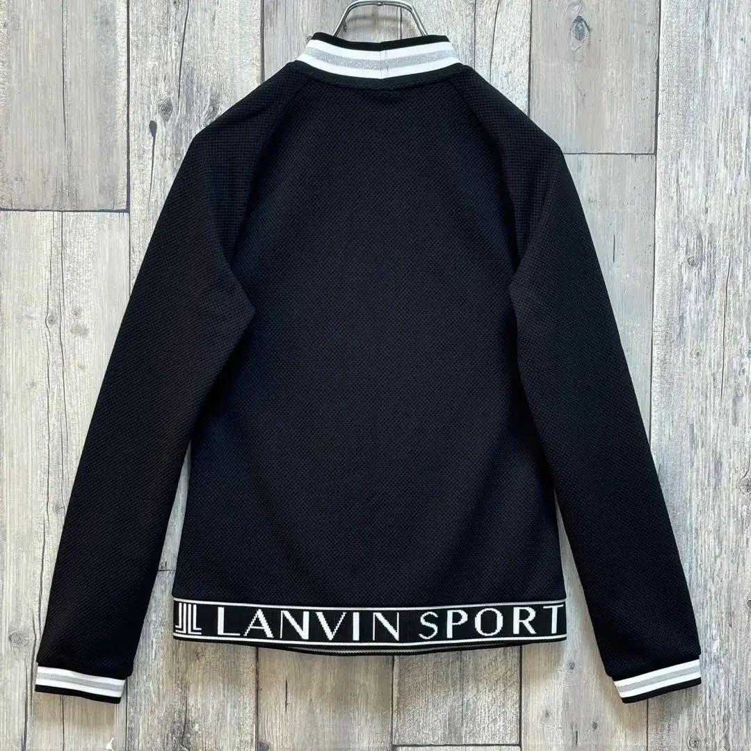 ランバンスポール　LANVINSPORT 長袖　モックネック　シャツ　ブラック