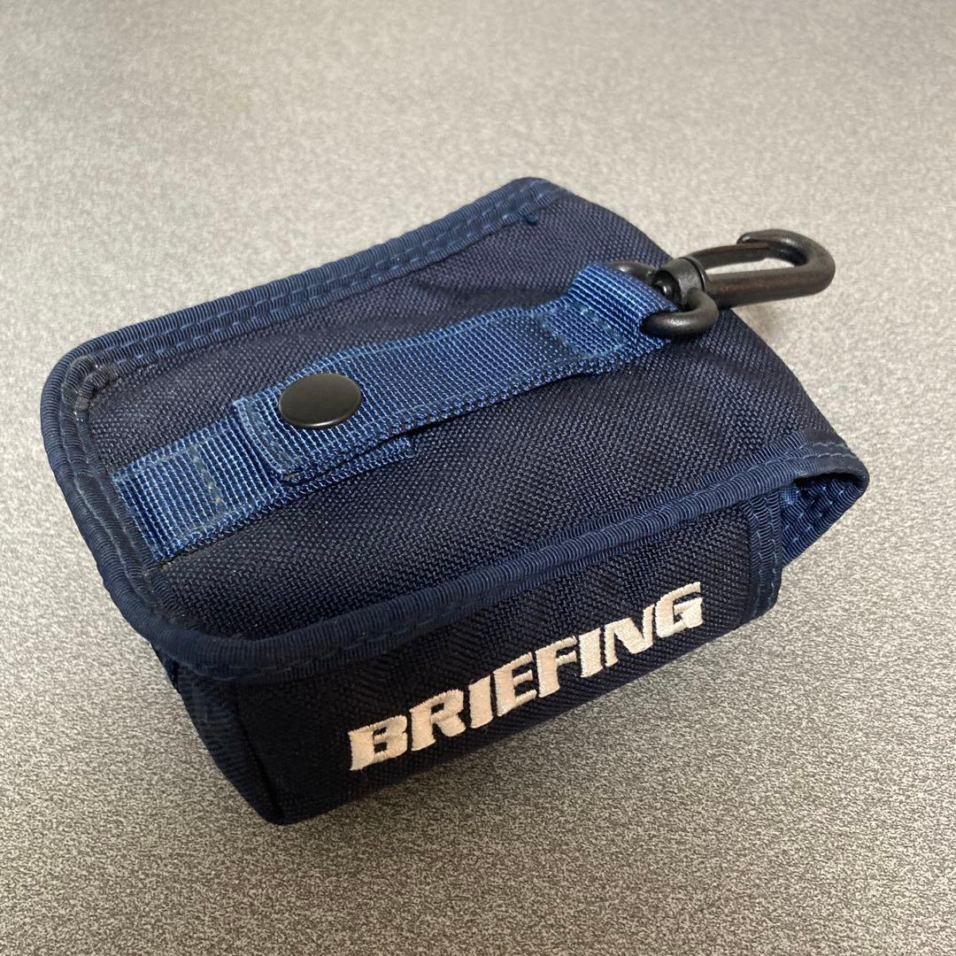 BRIEFING ネイビー 小型ポーチ フック付き