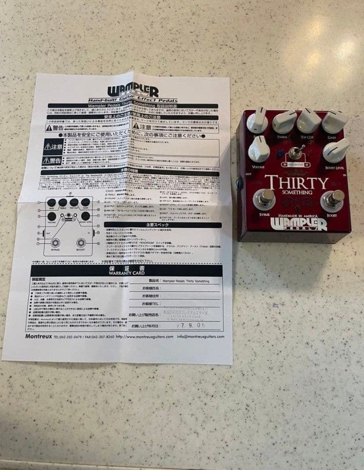 ギター WAMPLER PEDALS Thirty Something VOX AC30