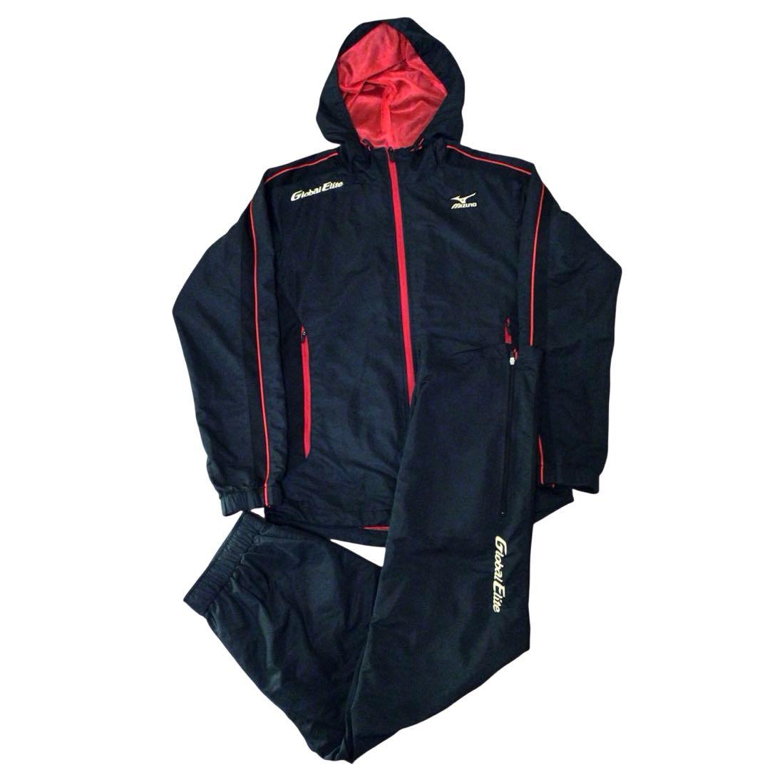 MIZUNO Global Elite ウインドブレーカー セットアップ 黒 M