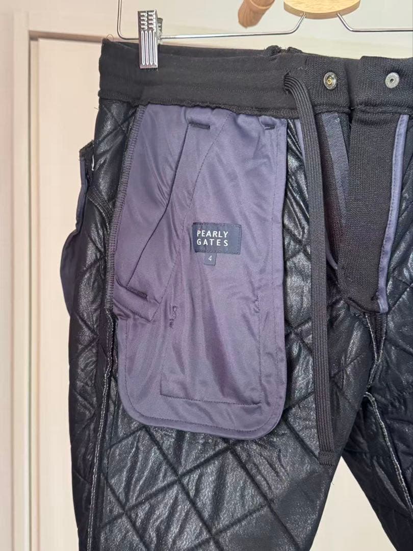 ★超美品　暖パン　ブラック　メンズ　サイズ4 PEARLY GATES GOLF