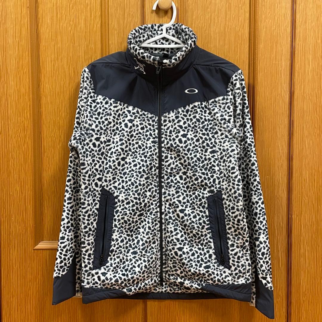 【美品】OAKLEY☆ゴルフウェア☆レオパード M