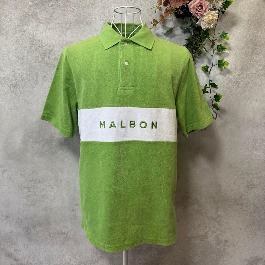 マルボン MALBON ポロシャツ 半袖 コットン ゴルフウェア