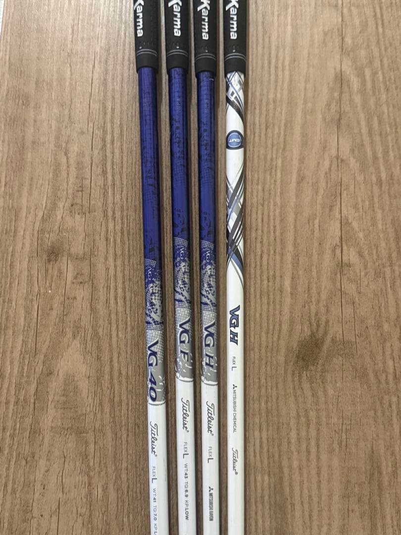 タイトリストVG40 VGH ゴルフシャフト 4本セット