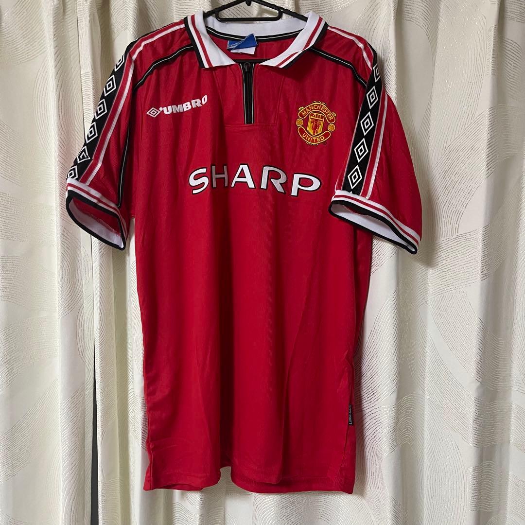 マンチェスターユナイテッド1998/00ベッカムホームサッカーユニフォーム