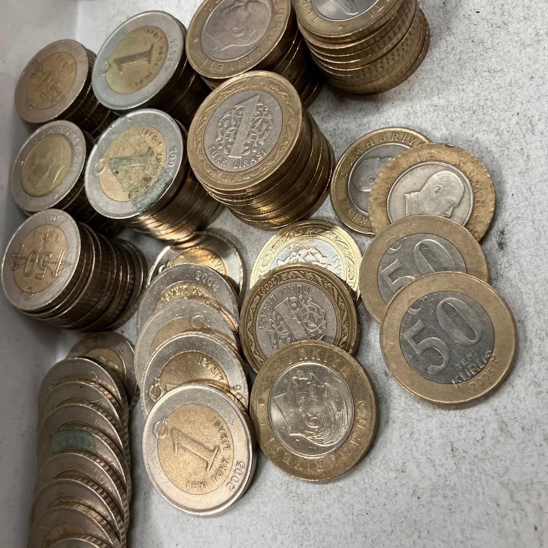 トルコ　リラ　バイメタル　まとめ　　硬貨