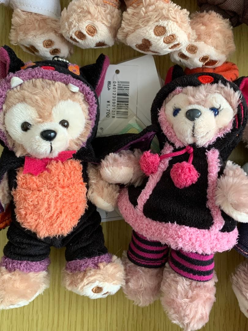 ディズニーぬいぐるみバッジストラップキーチェーンまとめ売りダッフィーシェリーメイ
