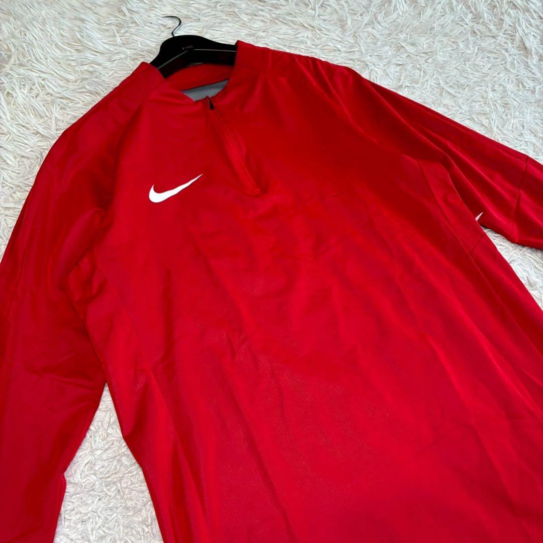 ◎極美品 NIKE ハーフジップ スリムフィット 伸縮 ランニング テニスゴルフ