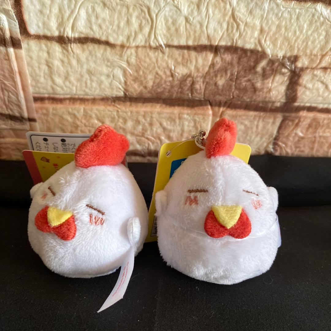 サンリオ　 からあげクン　ぬいぐるみマスコットシナモロール、キティ、からあげクン