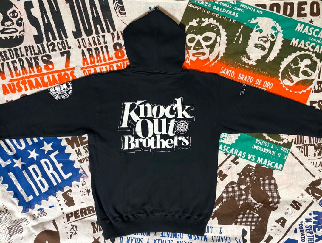 ★新品！新日本プロレスKnock Out BrothersフルジップパーカーL
