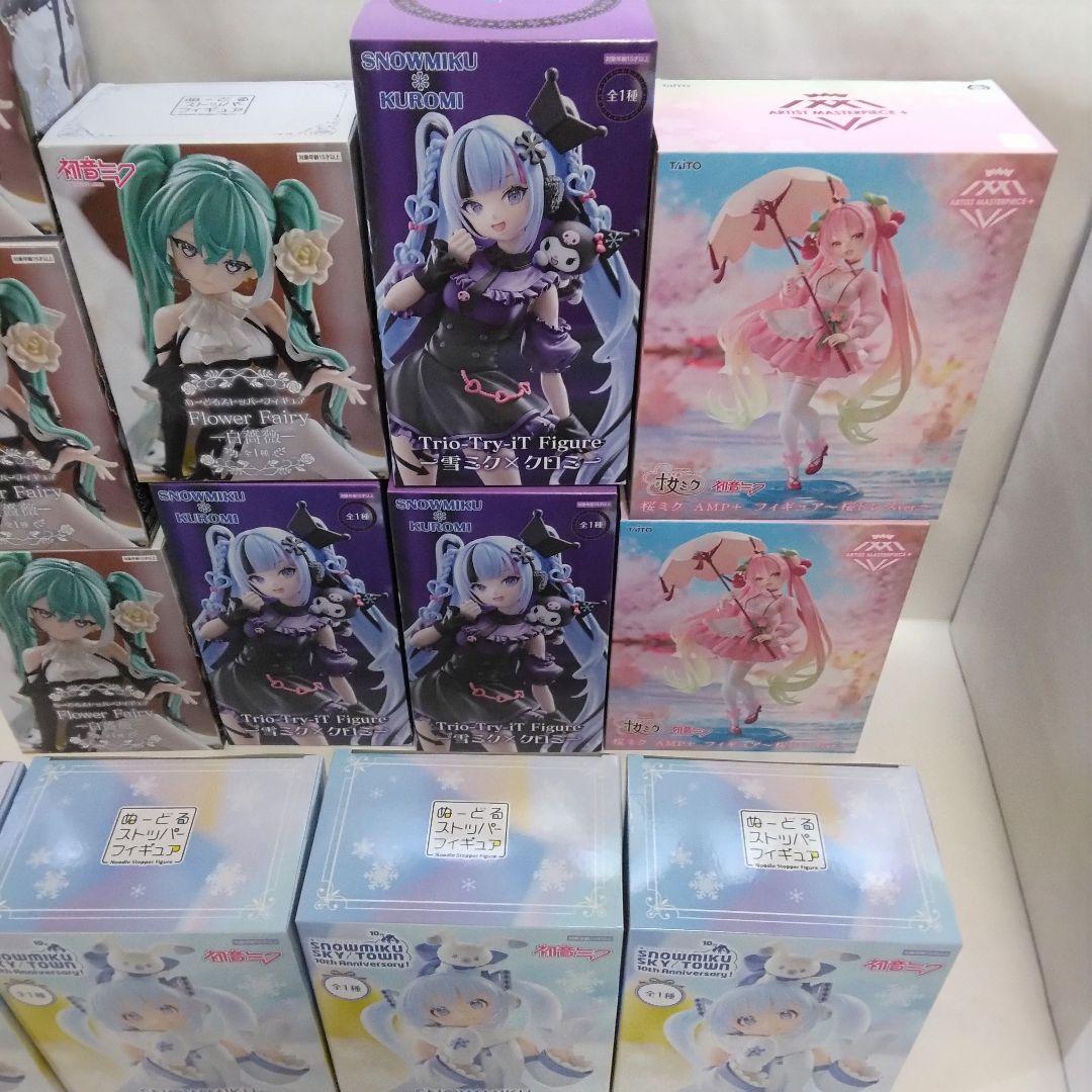 初音ミク 雪ミク 桜ミク クロミ フィギュア ぬーどるストッパー まとめ売り