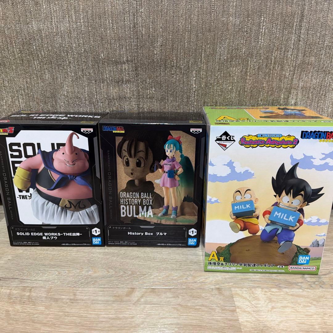 一番くじ ドラゴンボール A賞 孫悟空＆クリリン 牛乳配達フィギュア セット