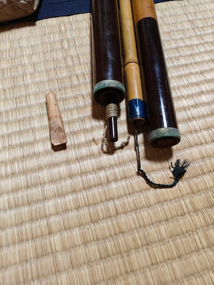 ヘラブナ竿 竹製 収納袋付き　いなり町　奈作竿