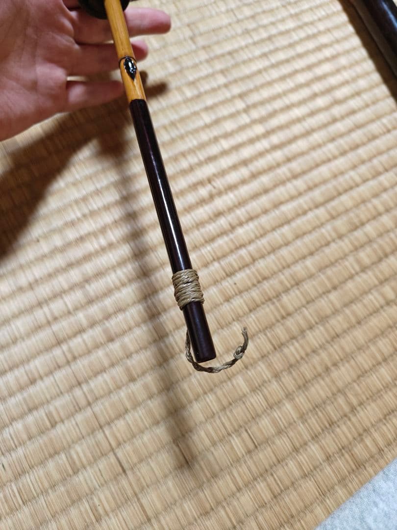 ヘラブナ竿 竹製 収納袋付き　いなり町　奈作竿