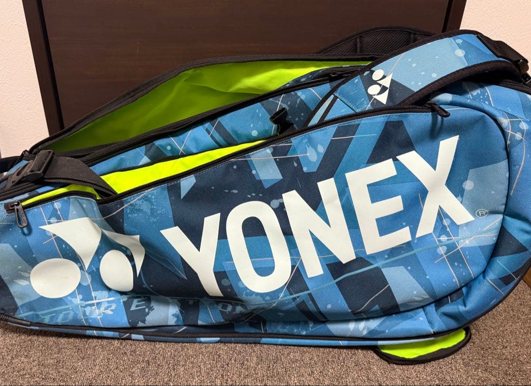 YONEX バドミントンバッグ 青と緑
