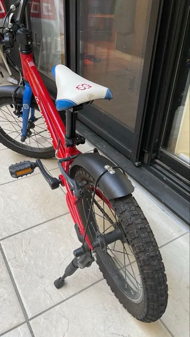 ヨツバサイクル 16インチ ヒーローレッド 子供用 自転車