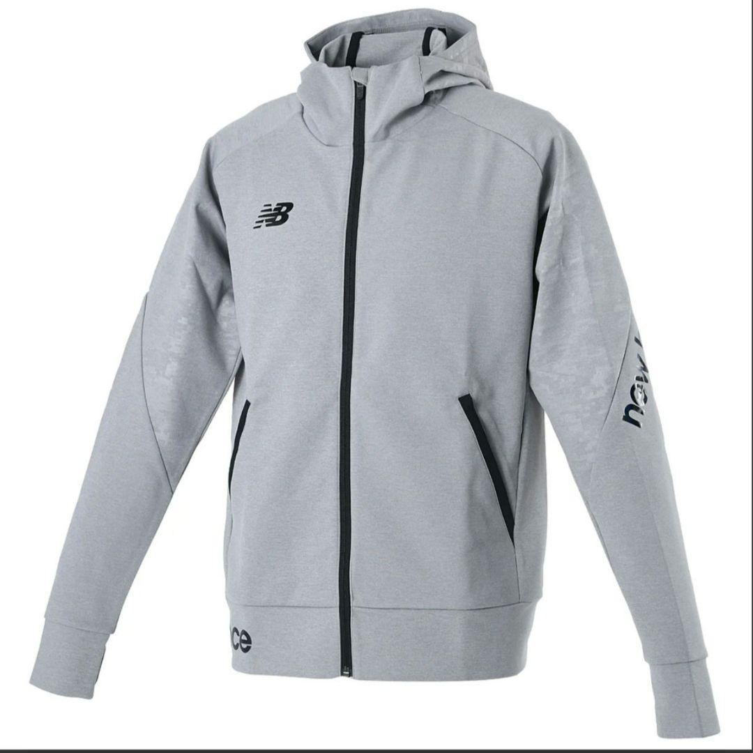 【極美品】New Balance フルジップフーディ トレーニング グレー M