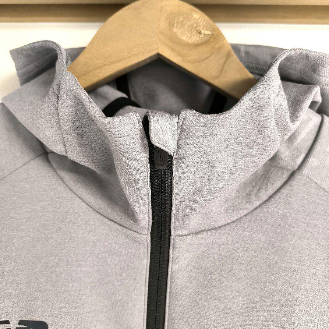 【極美品】New Balance フルジップフーディ トレーニング グレー M