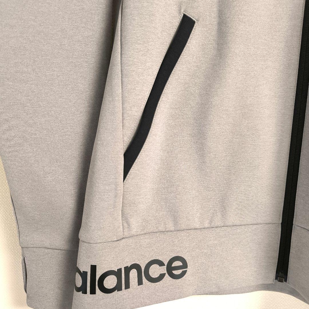 【極美品】New Balance フルジップフーディ トレーニング グレー M
