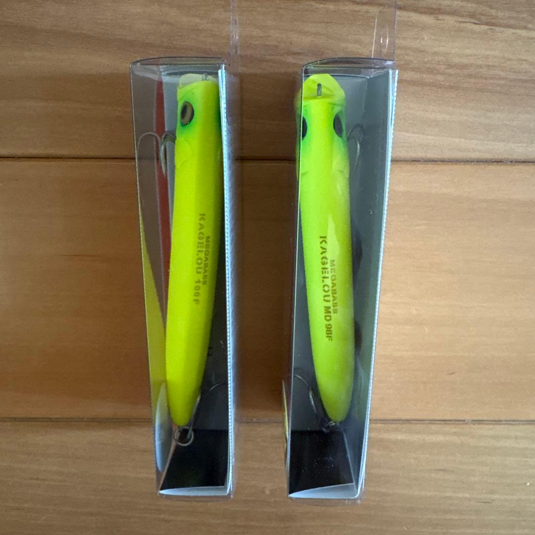 【新品】⭐︎Megabass カゲロウ 100FとMD 98F【ドチャート】セット