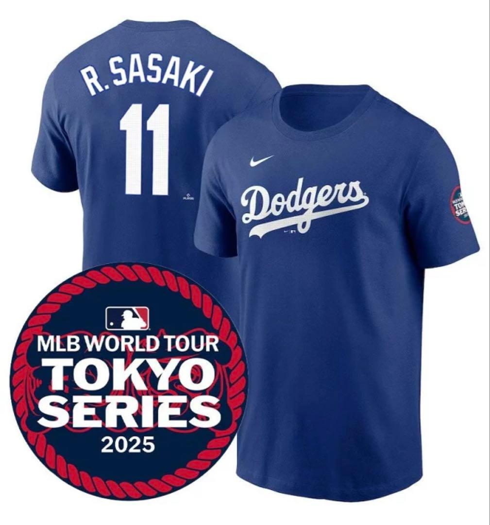 ドジャース 佐々木朗希 MLB 東京シリーズ ユニフォームTシャツ XL