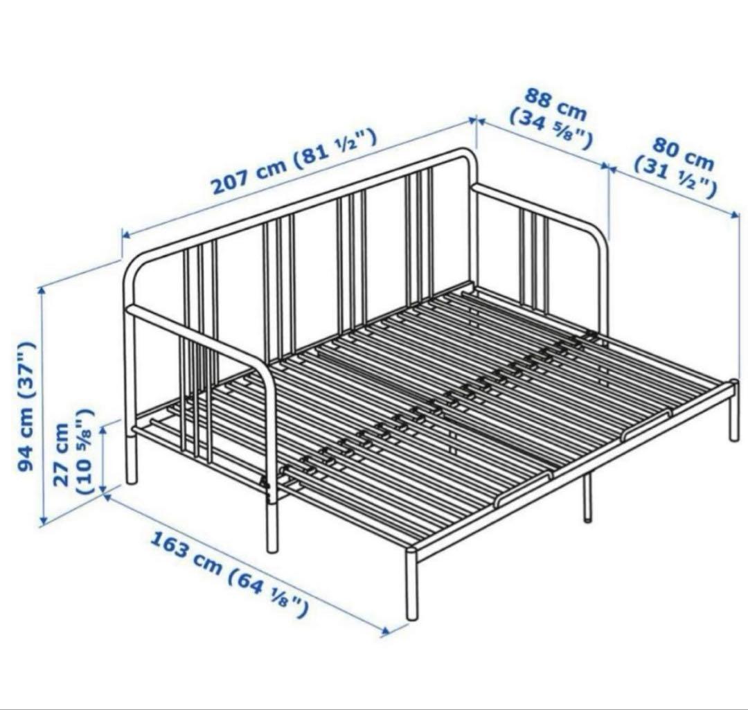 期間限定　FYRESDAL IKEA ベッドフレーム