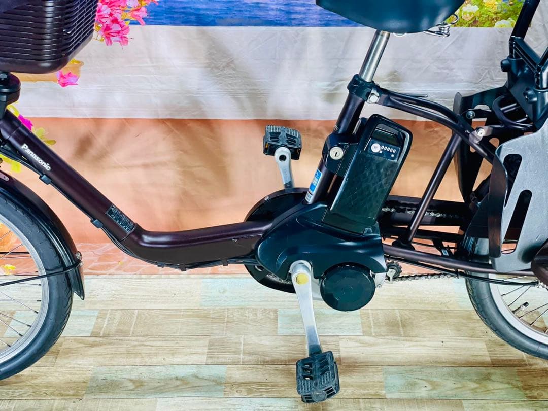 パナソニックギュット⭐️12AH！子供乗せ電動アシスト自転車Y2361