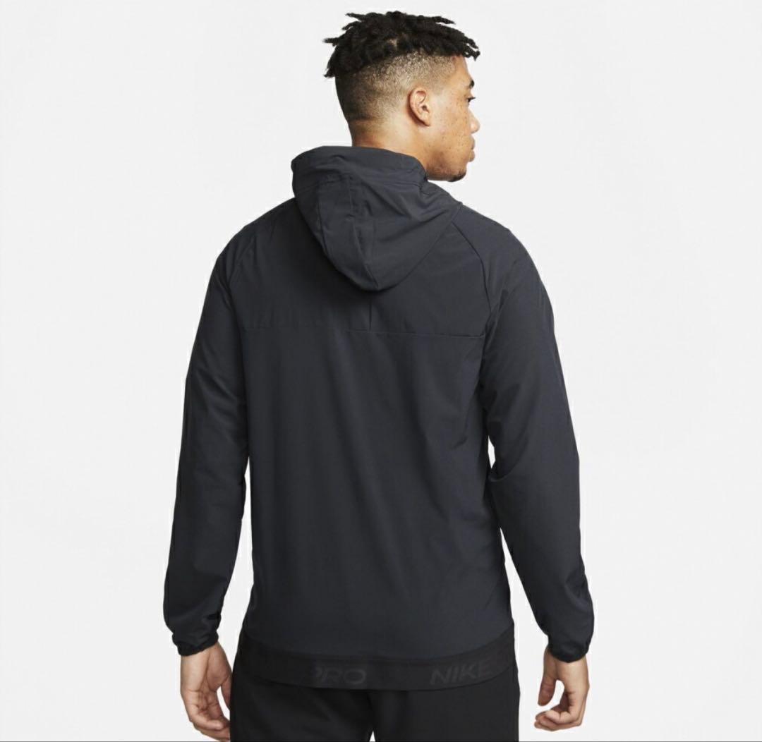 Nike ブラック フルジップ ウィンドブレーカー