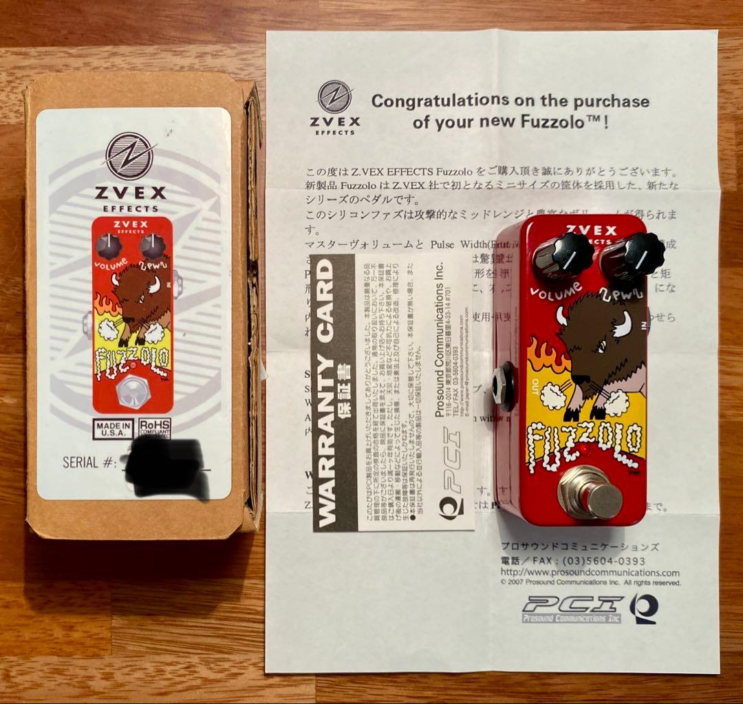 初期serial 黒ノブZVEX Effects Fuzzolo