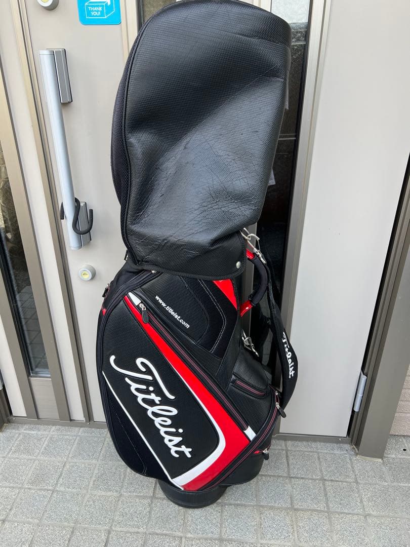 Titleist キャディバッグ 黒赤
