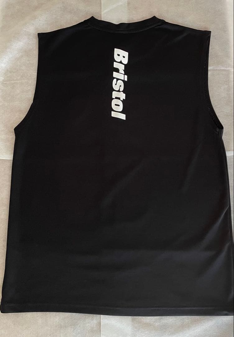 FCRB（ブリストル）NO SLEEVE TRAINING TOP 黒色 S