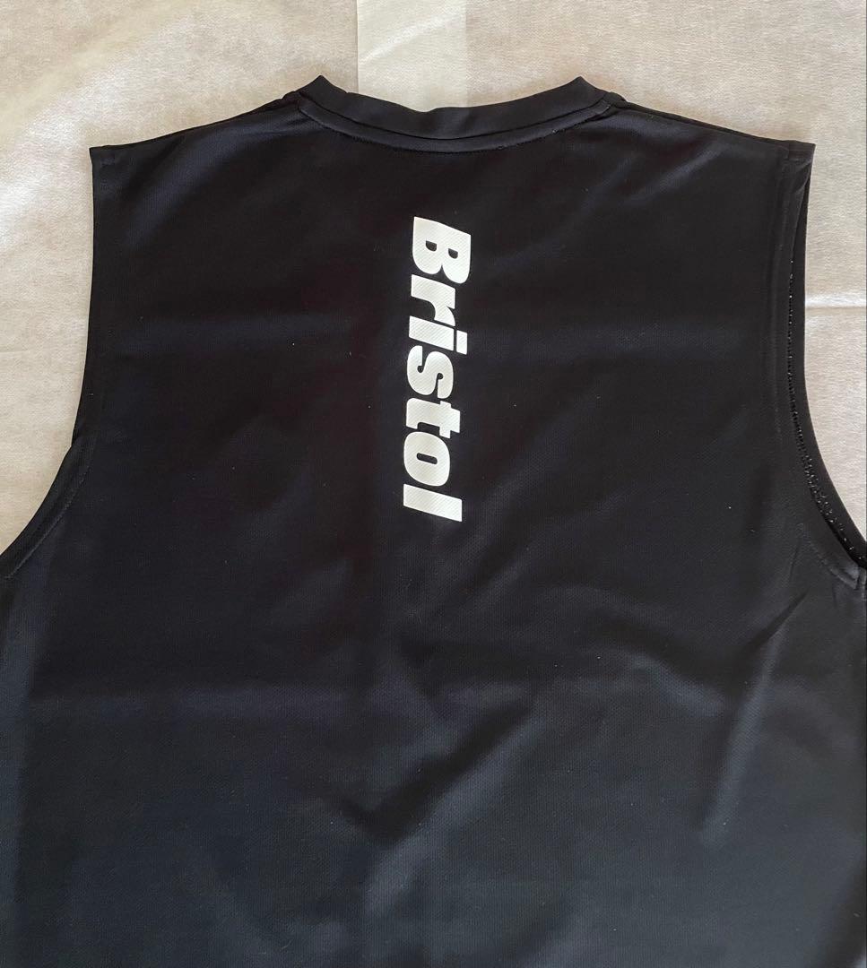FCRB（ブリストル）NO SLEEVE TRAINING TOP 黒色 S