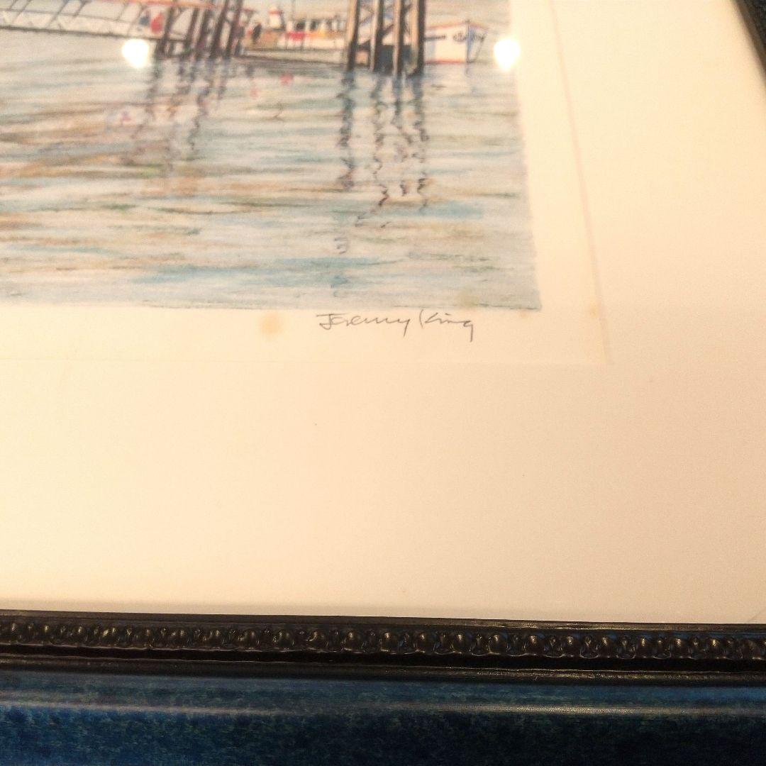 【最終価格】ジェレミー・キング 水彩画 風景画 リトグラフ