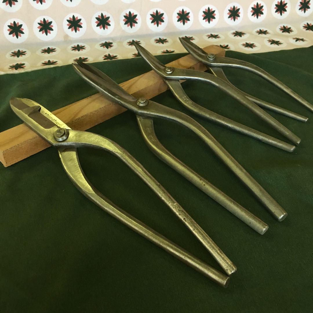 板金鋏のまとめ売り 4本セット