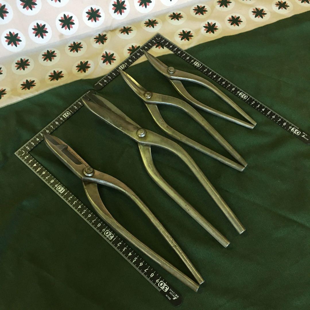 板金鋏のまとめ売り 4本セット