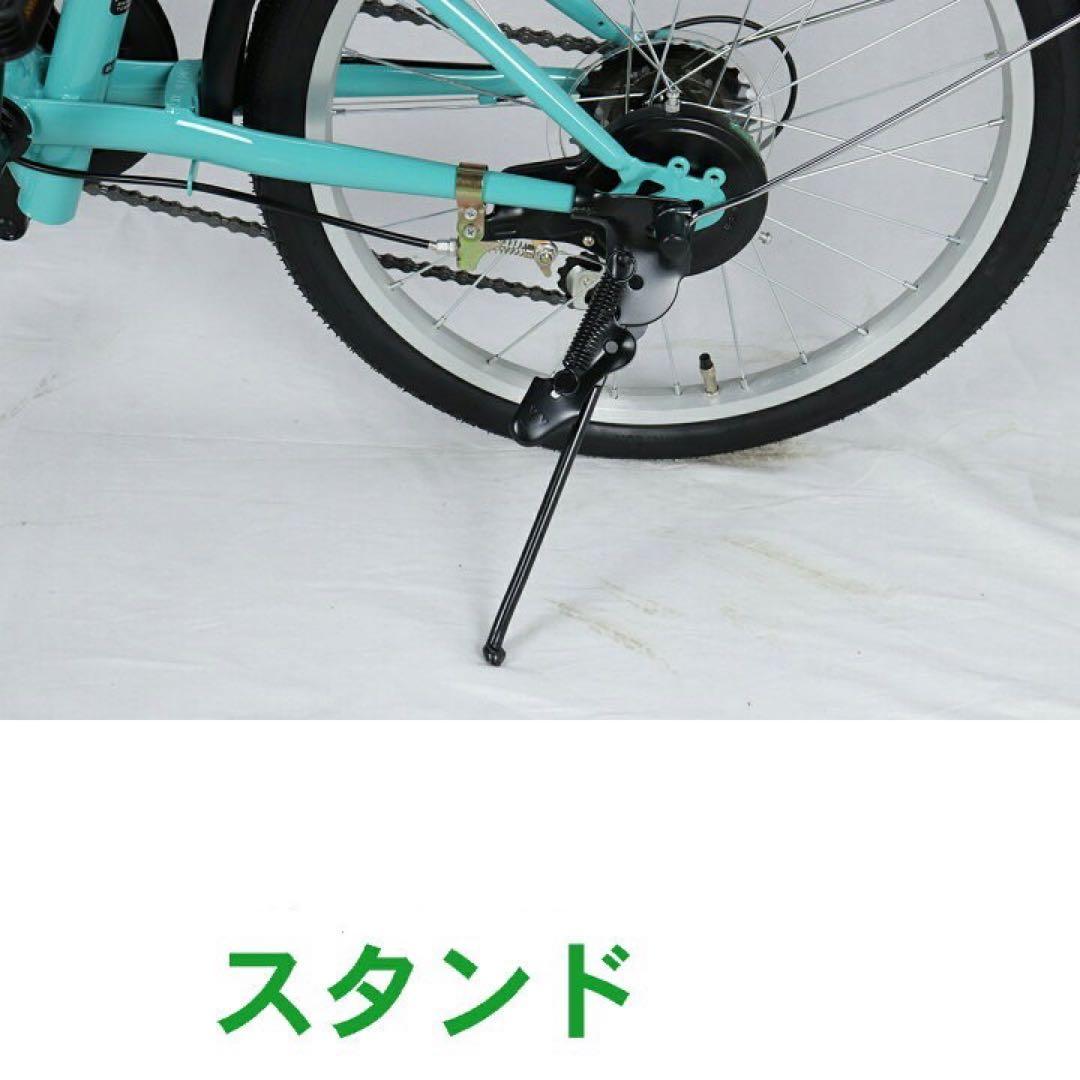 ブルー新入荷 折りたたみ 自転車 20インチ シマノ 6段変速　カゴ鍵