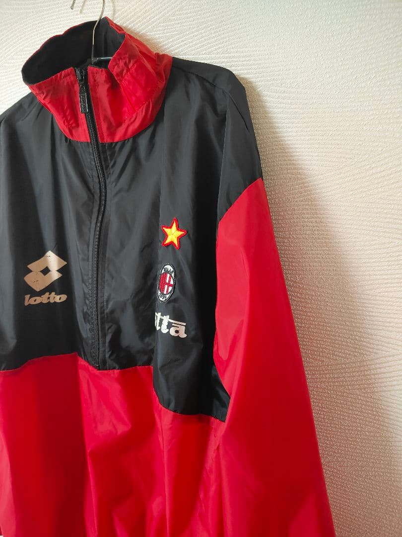 90s ACミラン Lotto Motta ウインドブレーカービンテージ L