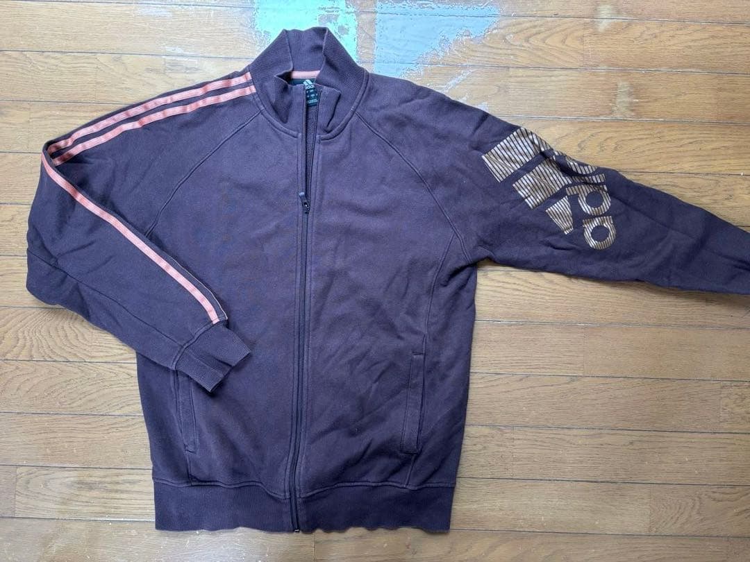 adidas ダークブラウン ジャージ ジャケット