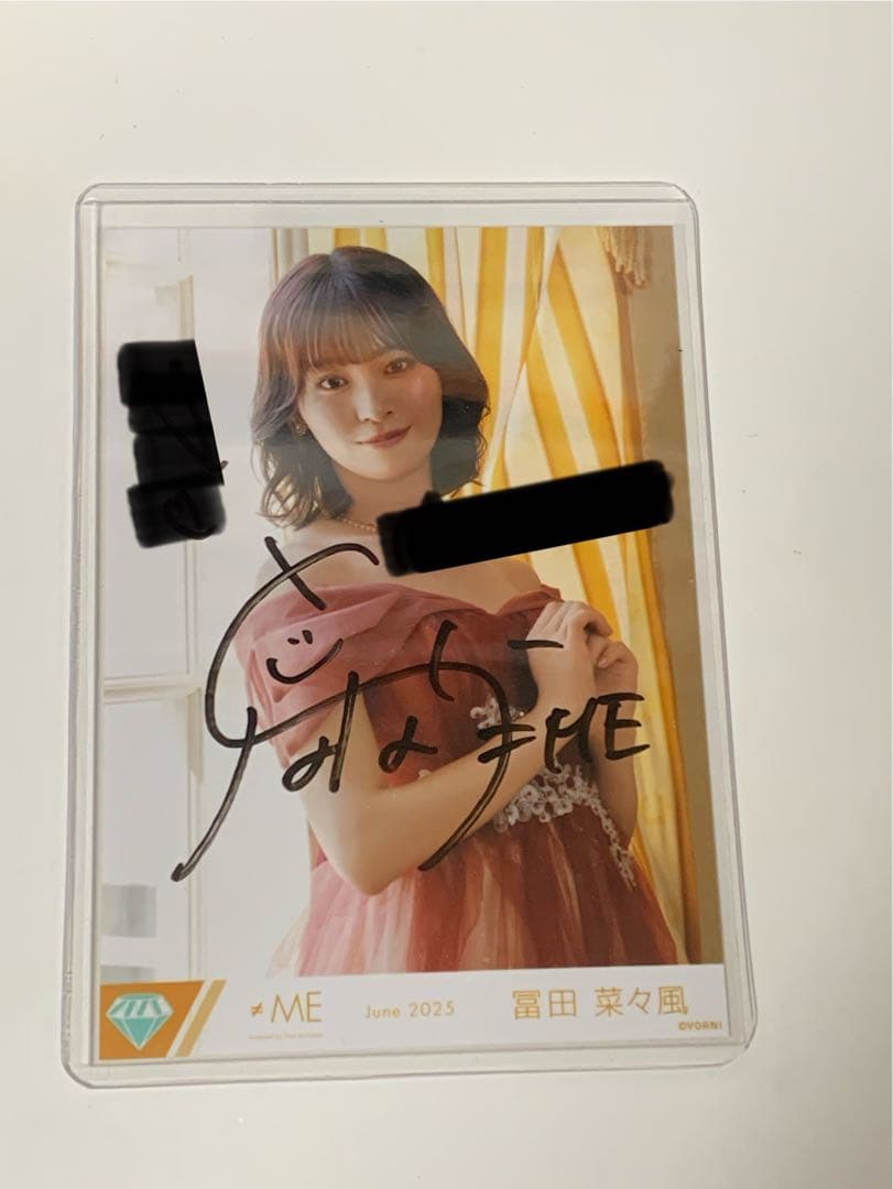 ≠ME ノイミー　生写真　冨田菜々風　モブノデレラ　イラコメあり