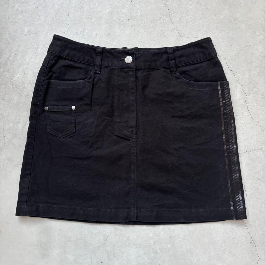   Golf バックロゴ ストレッチスカート 黒 M