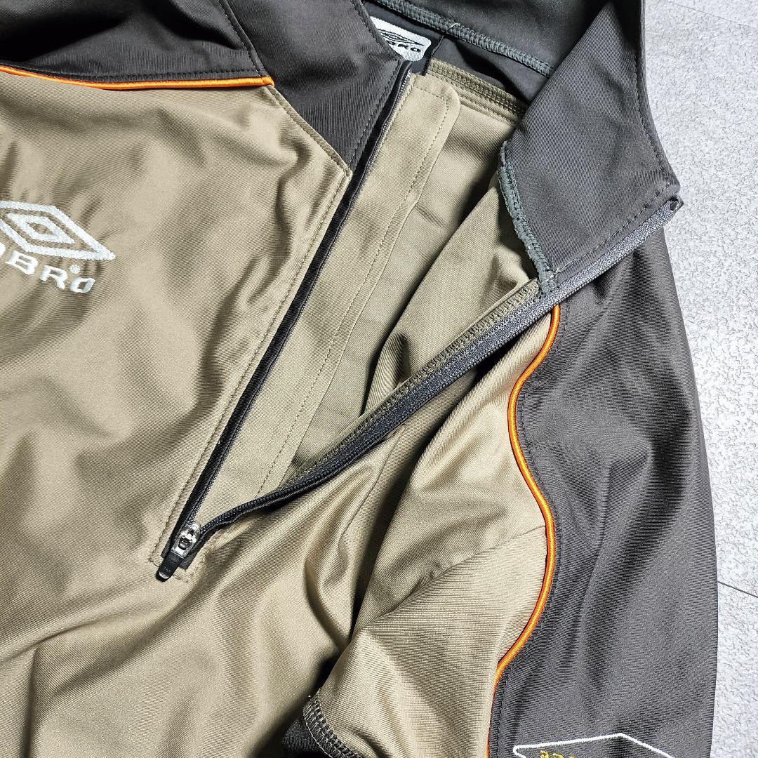 極美品 old UMBRO アースカラー バイカラー パイピング M ストレッチ