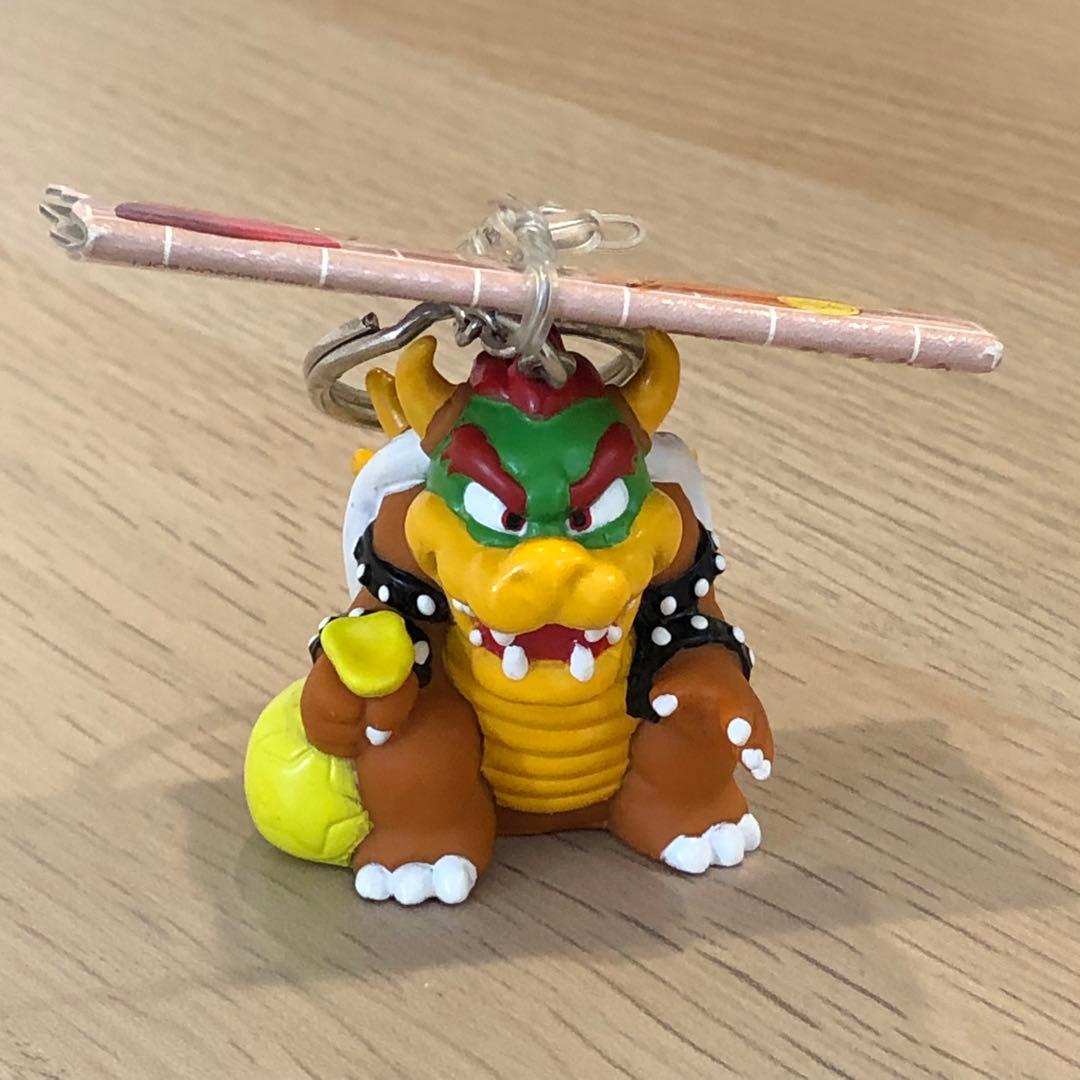 タグ付き レア 希少 当時物 マリオパーティ ソフトキーホルダー クッパ レトロ