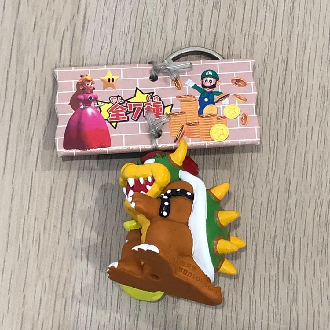 タグ付き レア 希少 当時物 マリオパーティ ソフトキーホルダー クッパ レトロ