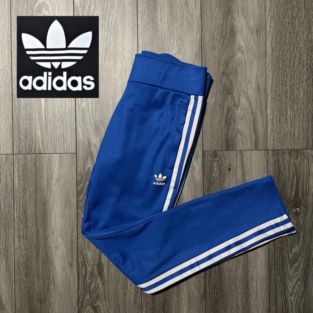 adidas オリジナル　トラックパンツ　ファイヤーバード　アディカラー　ブルー