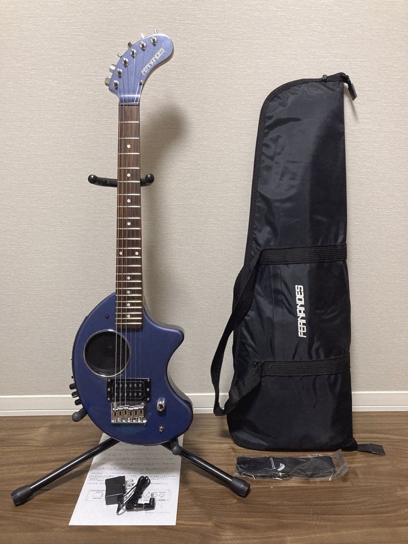 FERNANDES DIGI-ZO HYPER 青 ブルー コンデンサ交換済み