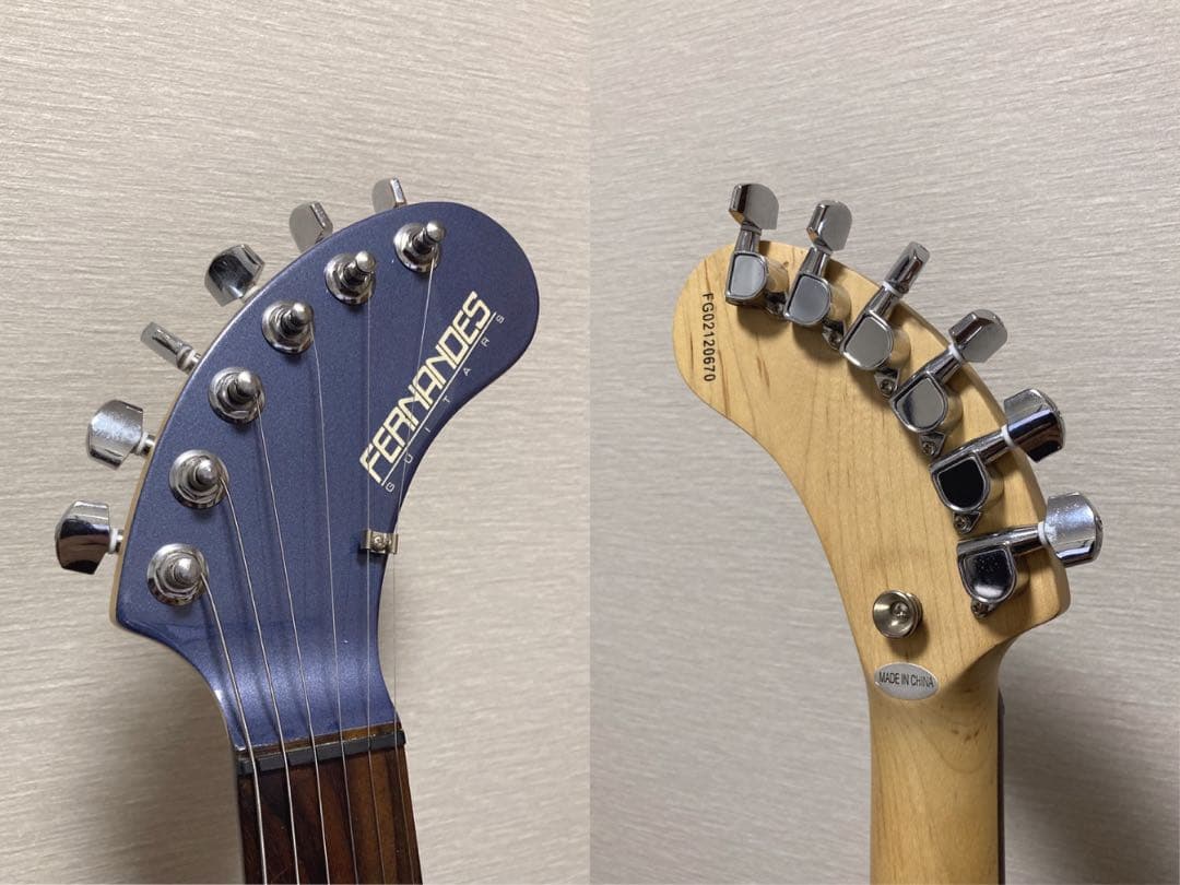 FERNANDES DIGI-ZO HYPER 青 ブルー コンデンサ交換済み