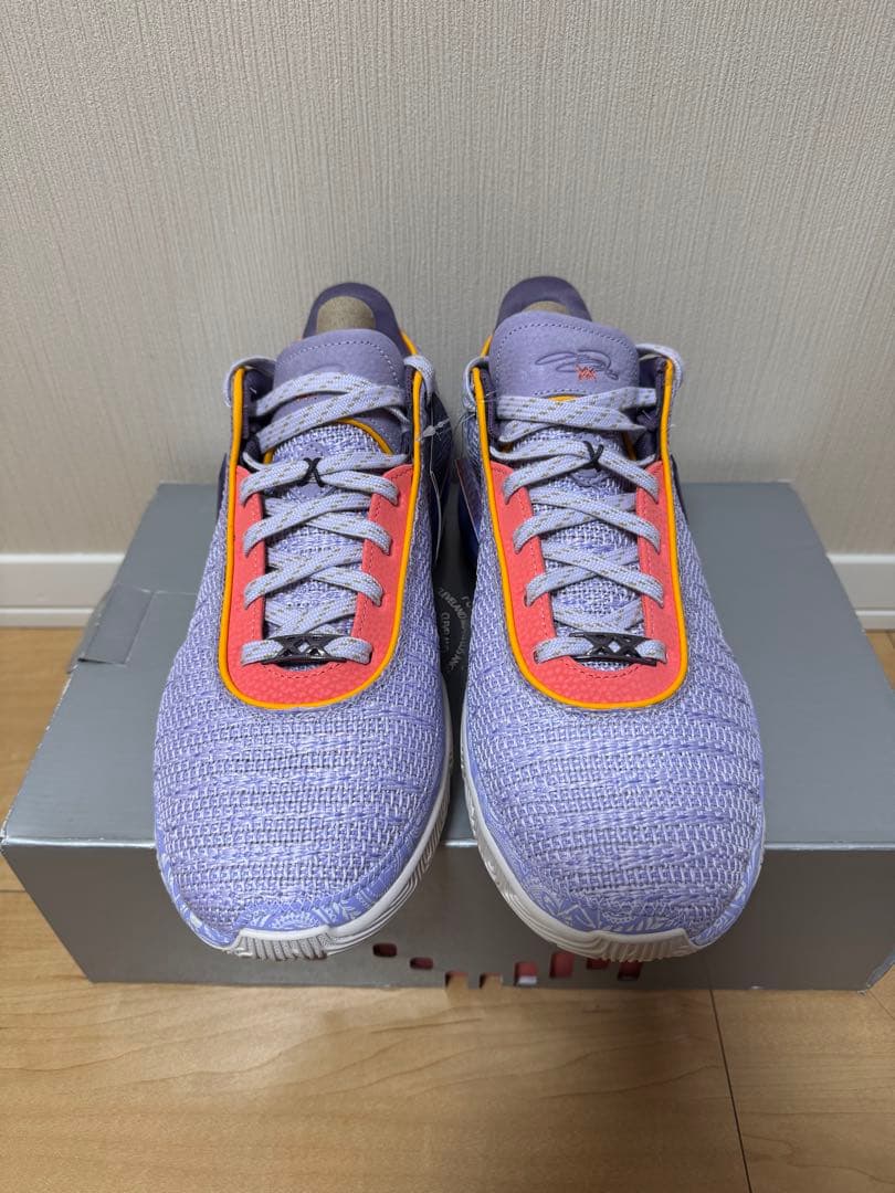 Nike レブロン20 バスケットボールシューズ 紫/オレンジ